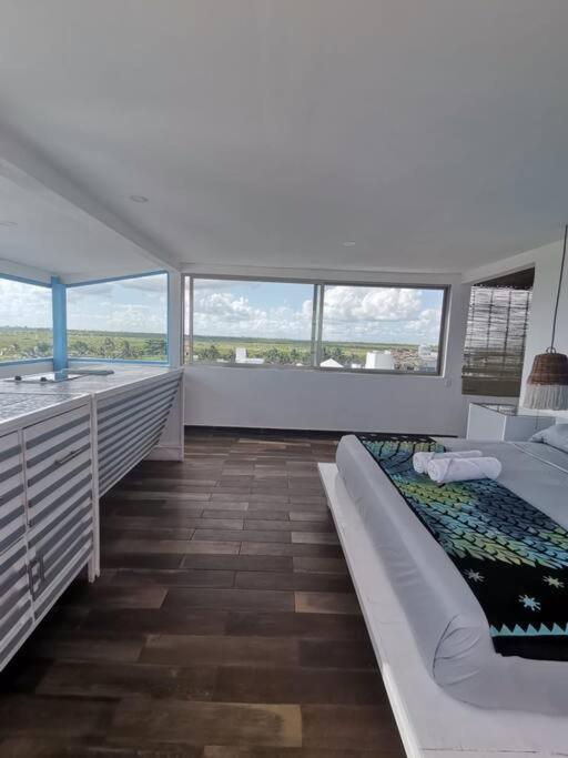 Bonita Habitacion Con Pequena Piscina A Aire Libre Puerto Morelos Zewnętrze zdjęcie