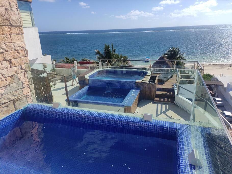 Bonita Habitacion Con Pequena Piscina A Aire Libre Puerto Morelos Zewnętrze zdjęcie